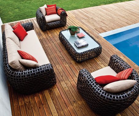 Best Deck Furniture 5 pc desert rose dining set alfresco home The Best Deck Furniture For Inclement Weather Best Deck Furniture 13 piece teak dining set The Best Deck Furniture For Inclement Weather